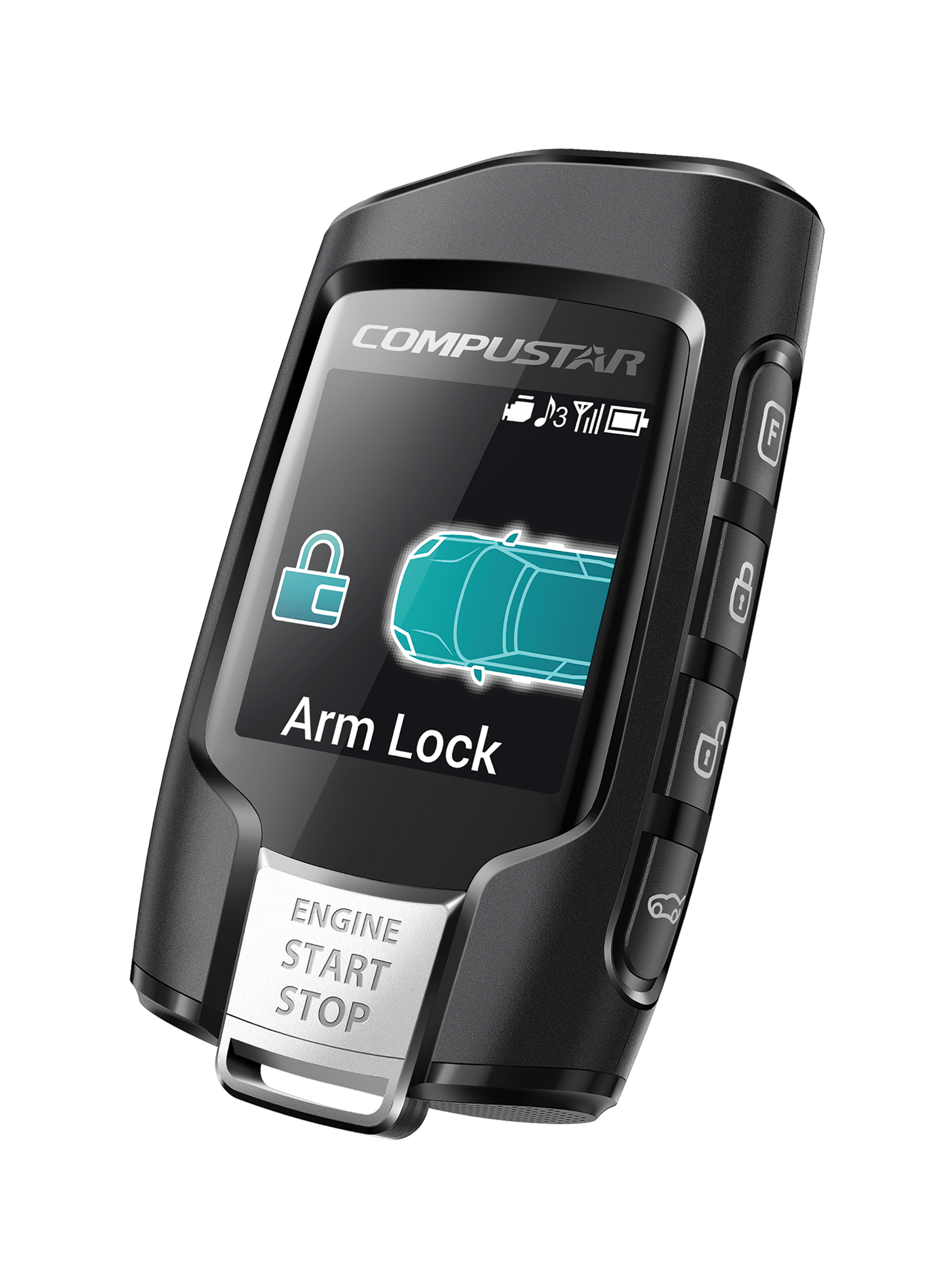 Compustar Q9 with LTE – 2-Way LCD remote kit